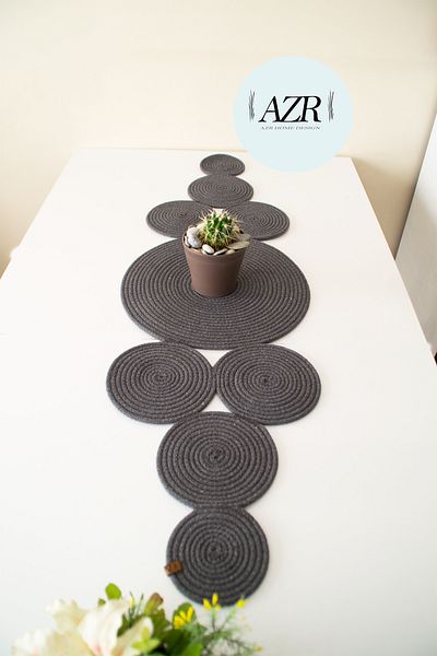 AZR HOME DESİGN Jute Wicker Runner