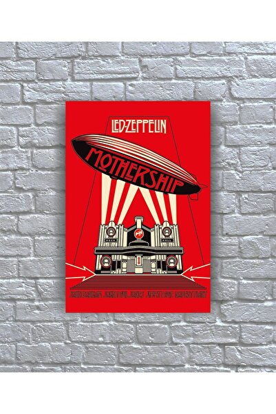 icase Led Zeppelin Müzik grubu Poster Albüm Kapak Ahşap Tablo