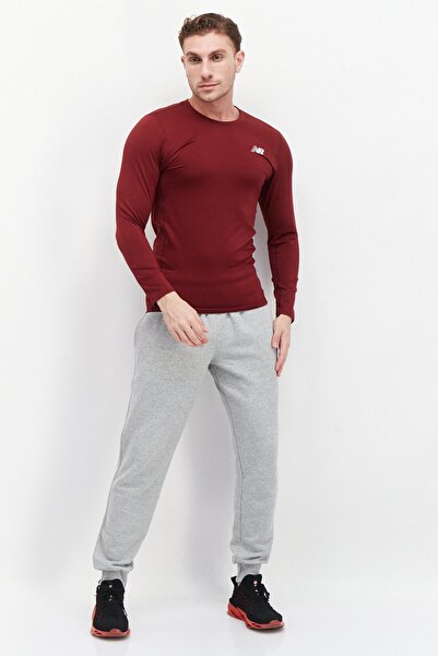 New Balance Men Sportswear Fit Long Sleeves Training Sweatshirt, Maroon