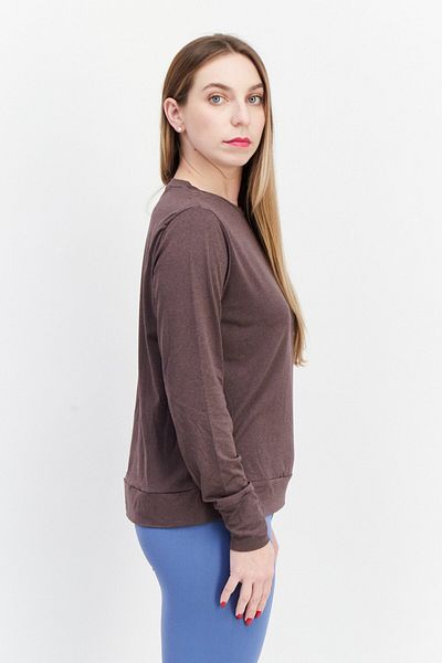 Lukka Lux Women 2 Pack Long Sleeves Plain Sweatshirt, Black