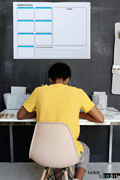 Farklı Bi Kağıt Haftalık Planlayıcı Takvim Çizelgesi Kağıt Tahta Küçük Silgil...