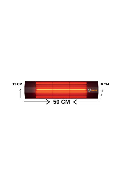 Sunstar Dışmekan Halojen Soba Infrared Isıtıcı 2000w