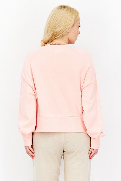 New Balance Women Sportswear Fit Brand Logo Training Sweatshirts, Pink