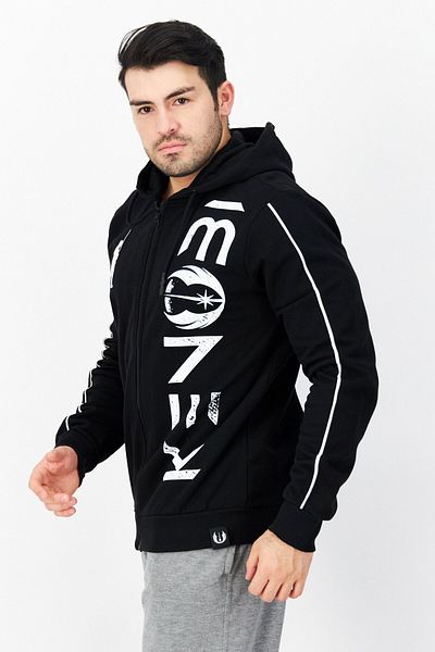 Star Wars Men Hood With Drawstring Graphic Print Long Sleeve Sweatshirt, Black