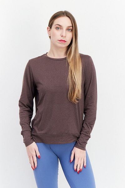 Lukka Lux Women 2 Pack Long Sleeves Plain Sweatshirt, Black