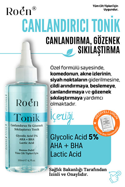 Roen Tonik, Komedon Karşıtı Canlandırıcı, Gözenek Sıkılaştırıcı, Aha, Bha, Gl...