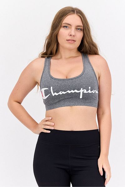 Champion Women Sportswear Fit Non Padded Training Sports Bra, Grey