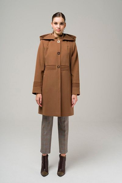 Olcay Removable Hooded Rib Detailed Coat TABA 3962