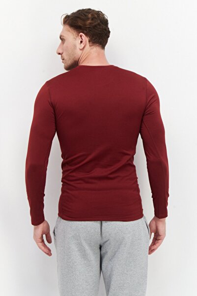 New Balance Men Sportswear Fit Long Sleeves Training Sweatshirt, Maroon
