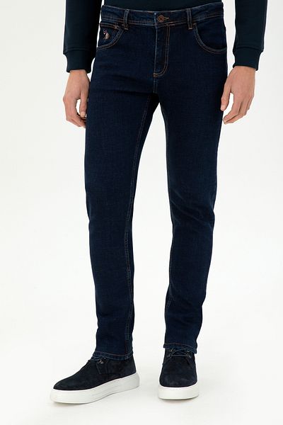 U.S. Polo Assn. U.S. Polo Assn. Men's Woven Slim Fit Navy Blue Jeans Pants