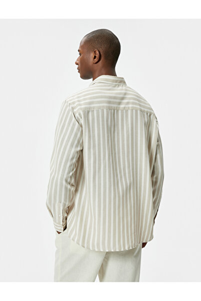 Koton Гольф з довгим рукавом Slim Fit Сорочка Класичний комір на ґудзиках