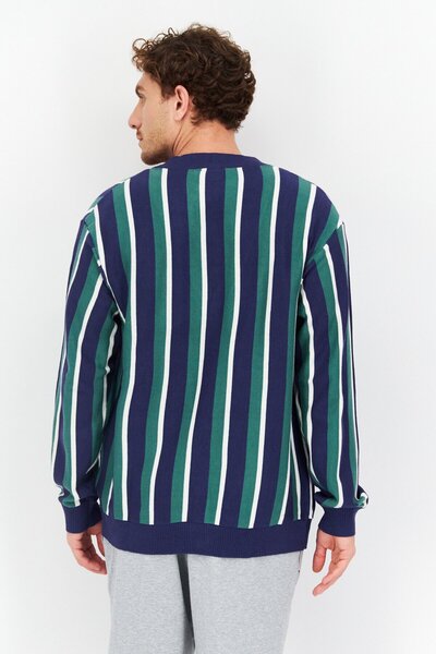 Fila Men Sportswear Fit V Neck Long Neck Outdoor Cardigan, Green