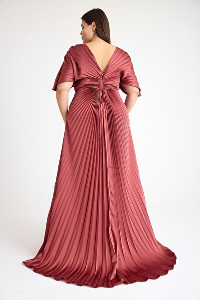 MAXXE 5838SSAT COBE SATEN ABİYE ELBİSE