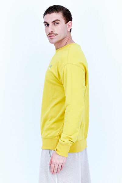 New Balance Men Relaxed Fit Long Sleeve Outdoor Sweatshirts, Yellow