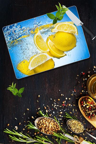 Saban Glass Cutting Board - 30X40 Cm, Model 73
