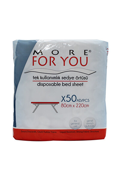 More For You Tek Kullanımlık Sedye Örtüsü 50li