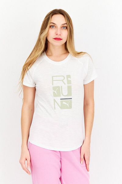 Puma Women Sportswear Fit Short Sleeve Running T-shirt, White