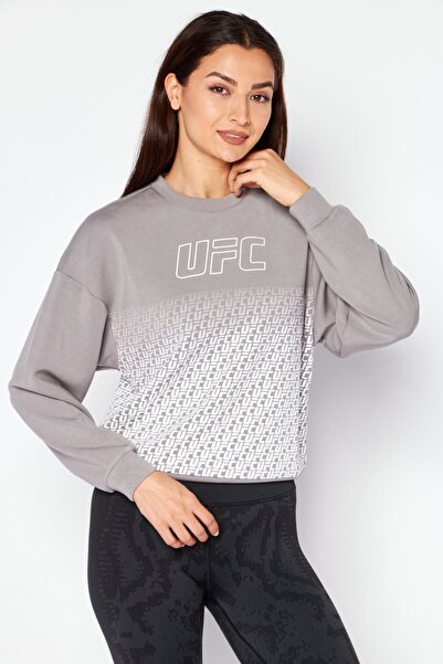 UFC Women Sportswear Fit Long Sleeves Training Sweatshirt, Grey