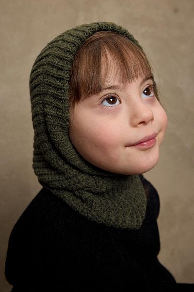 Fahhar Kids Knitted Children's Balaclava Beanie Khaki