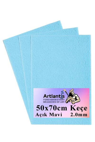 Artlantis Light Blue Felt 50X70 cm 2.0 mm 3 Pcs Colorful Hobby Felt Handicraf...