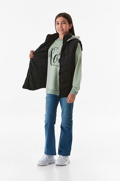 Fulla Moda Pocket Zippered Hooded Girl's Vest