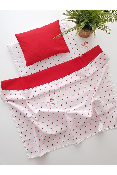 ilkimbebe Baby Diaper Set with Blanket - Cushion, Muslin, Newborn, Crib and Baby Products