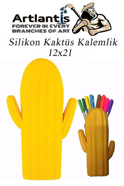 Artlantis Silikonski držač za olovke u obliku kaktusa, 1 komad, silikonska pe...