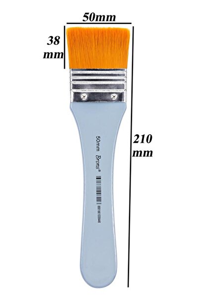 Artlantis Pensula pentru pictura pe pământ, numărul 5, 50 mm, cu peri sinteti...
