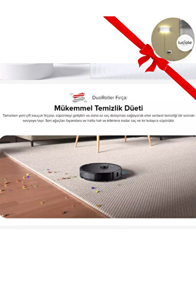 Roborock 6000Pa ULTRA Güç Sonic Titreşimli,Kızılötesi Reaktif Tarama Halı tanıma+Mop Kaldırma Robot Süpürge