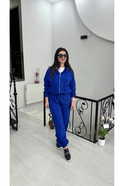 Butik Saks mavisi eşofman takımı