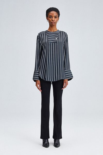 Touché Privé STRIPED SATIN TUNIC