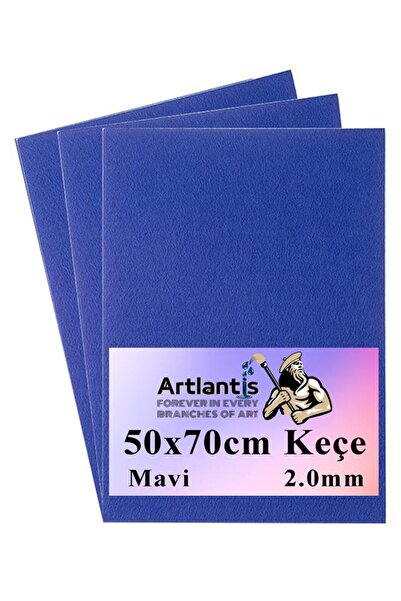 Artlantis Blue Felt 50x70 cm 2.0 mm 3 Pcs Colorful Hobby Felt Craft Felt Kind...