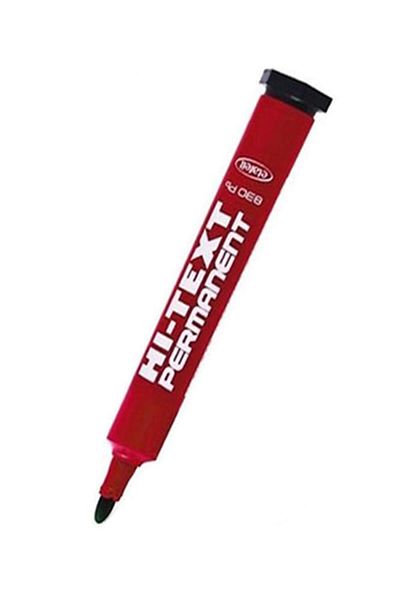 Artlantis Red Round Tip Marker Permanent Pen 6 Pieces Hi-Text Marker Ink Red 30 Ml 1 Piece Bro