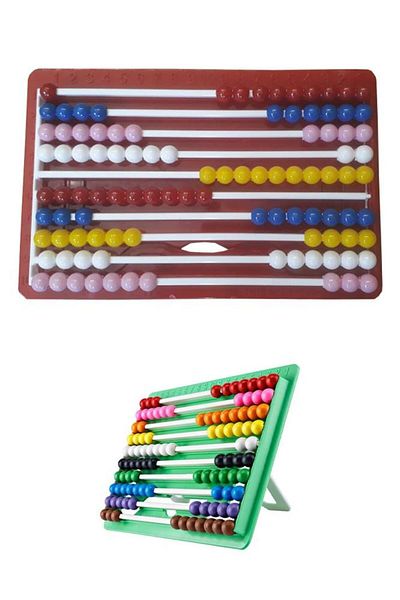 Artlantis Rail Mishap Red Color 1 Piece Number Counting Bead Luxury Colored Abacus Preschool 1stFor Classrooms