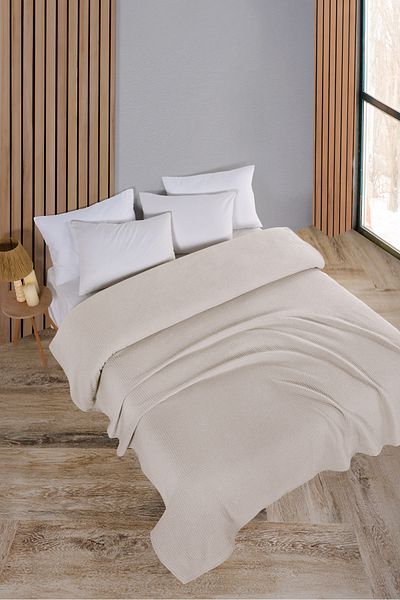 Evim Cotton Aden Ecru Single Cotton Aden Cover - 160X230 cm