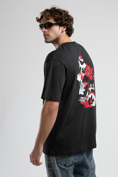 ECKO UNLTD Bryant Anthracite Crew Neck Oversize Men's Tshirt