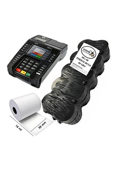 Artlantis Termal Pos Kağıdı Yazarkasa Rulosu 56x16 10 Adet 1 Paket Pos Kağıdı...