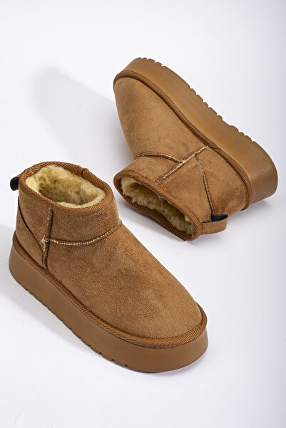 marceline Mini Süet İçi Kürklü Rahat Taban Taba Bot