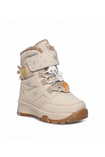 Oksit Bluex Lighted Fur Inside Cold Resistant Unisex Kids Baby Boots Snow Boots