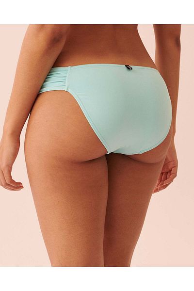 La Vie en Rose TURQUOISE Shirred Sides Bikini Bottom