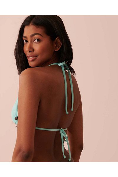 La Vie en Rose TURQUOISE Triangle Bikini Top