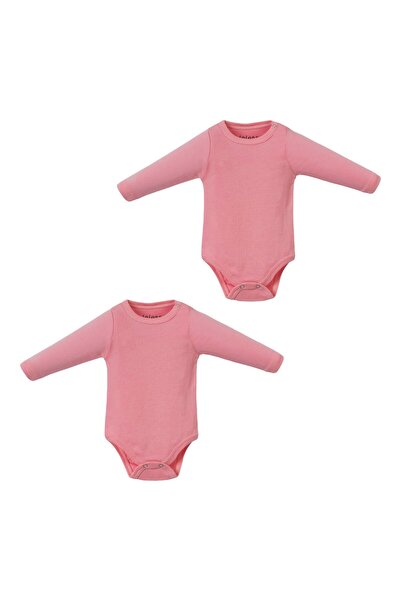 Lolons بدلة طفل مزدوجة بأكمام طويلة ومسطحة مع أزرار ضغط