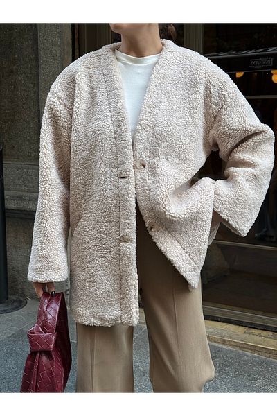 Laluvia Stone Lilyum Straight Cut Wickeljacke – 7398