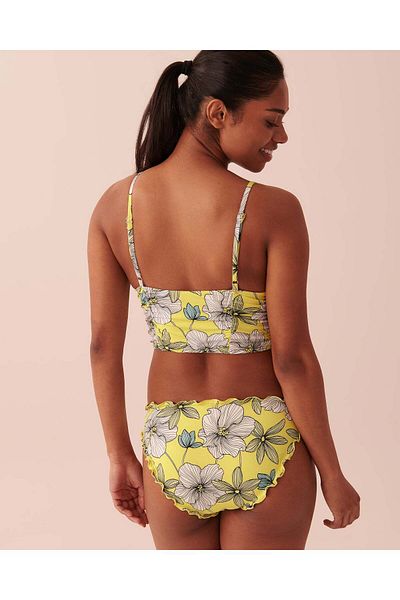 La Vie en Rose FIELDS OF FLOWERS Recycled Fibers Long Triangle Bikini Top