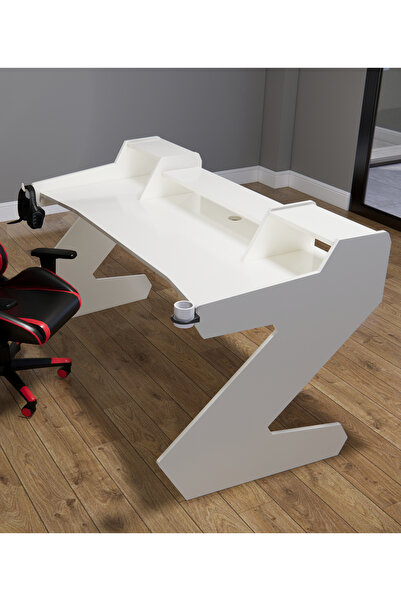 Michael Brean Özel Tasarım  Oyuncu Ve Stüdyo Masası 160 cm Bardaklık Ve Kulak...