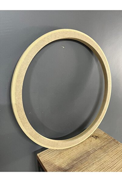 Elit ahşap Tek Kenar Kavisli 41 Cm 2.5 Cm Yuvalak Ayna Çerçevesi