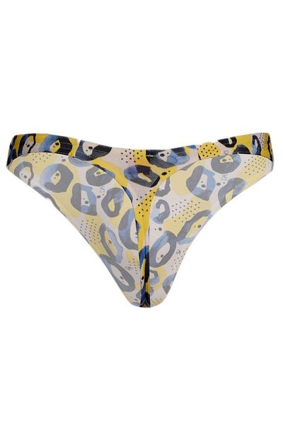 Doreanse String pentru bărbați cu model leopard albastru - 1404