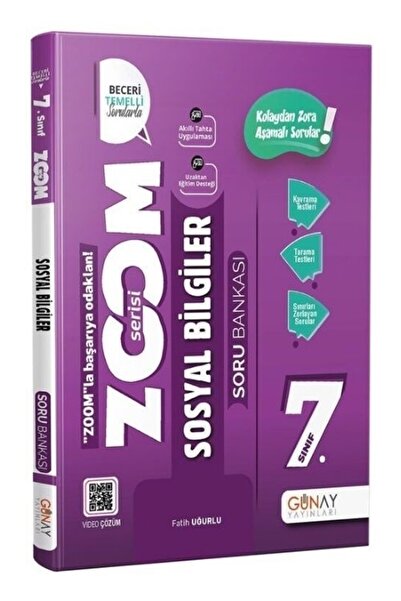 Genel Markalar 7.sınıf Yeni Zoom Sosyal Bilgiler Soru Bankası Günay Yayınları