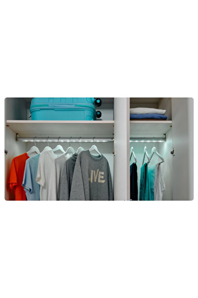 Lajivert Marin 3 Kapaklı Dolap