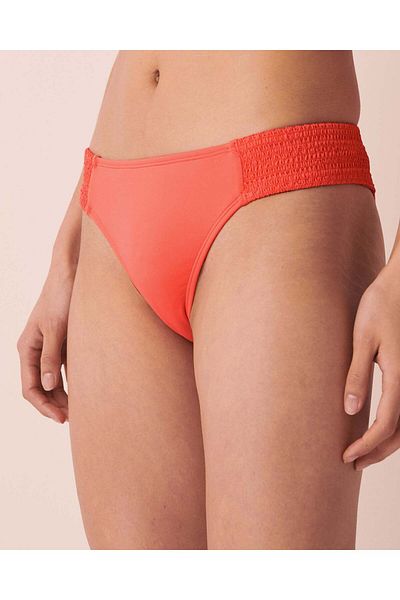 La Vie en Rose SOLID Shirred Sides Bikini Bottom